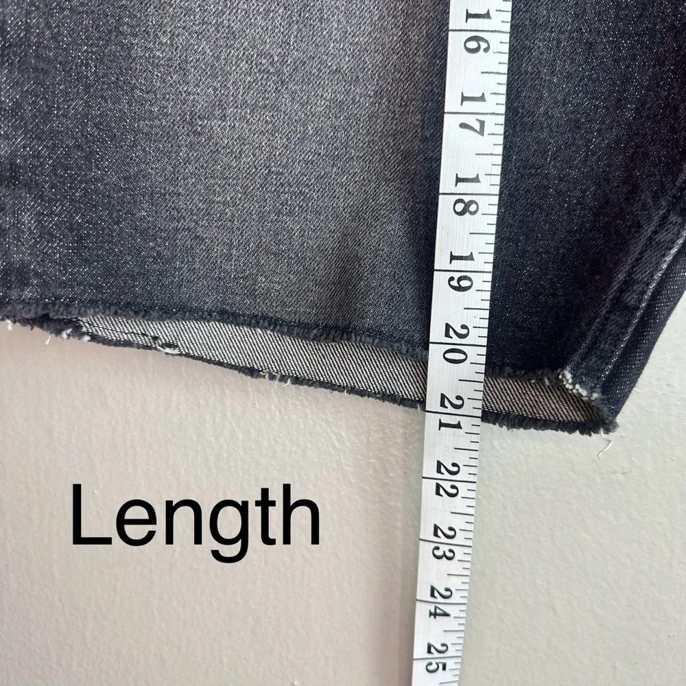 All Saints switch black washed skinny men’s shorts Sz 34 - Picture 7 of 11